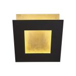 Dalia 22cm Wall Lamp, 24W LED, 3000K, 1680lm, Gold/Black, 3yrs Warranty