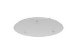 Elsa 52cm 3 Hole 500mm Round Canopy Kit, White