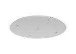 Elsa 62cm 5 Hole 600mm Round Canopy Kit, White