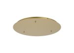 Elsa 52cm 3 Hole 500mm Round Canopy Kit, Gold