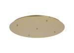 Elsa 62cm 5 Hole 600mm Round Canopy Kit, Gold