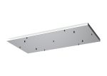 Elsa 7 Hole 940 x 460mm Rectangular Canopy Kit, Chrome