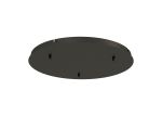 Elsa 52cm 3 Hole 500mm Round Canopy Kit, Black