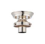 Mia 12cm Flush Ceiling Light (FRAME ONLY), 1 x E27, Polished Nickel