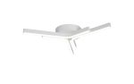 Crespi 53cm 3 Arm Flush Ceiling, 24W LED, 4000K, 700lm, Sand White, 3yrs Warranty