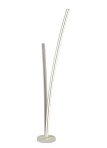 Bahia 2 Light Floor Lamp Dimmable, 16W/20W LED, 4000K, 2270lm, White, 3yrs Warranty