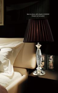 Nexon Crystal Table Lamp WITHOUT SHADE 1 Light E14 Silver Finish