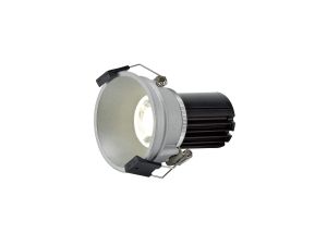 Bania 10 Powered by Tridonic 10W 676lm 3000K 36°, Silver IP20 Fixed Recessed Spotlight , NO DRIVER REQUIRED, 5yrs Warranty