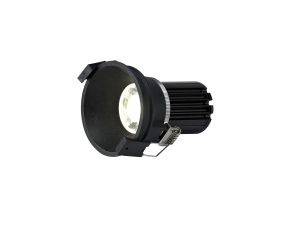 Bania 10 Dimmable Tridonic 10W 631lm 2700K 36°, Black IP20 Fixed Recessed Spotlight , NO DRIVER REQUIRED, 5yrs Warranty