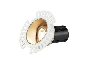 Basy A 10 Dimmable Tridonic 10W 688lm 2700K 12°, Gold IP20 Adjustable Recessed Trimless Spotlight , NO DRIVER REQUIRED, 5yrs Warranty