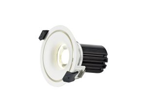 Bolor 10 Dimmable Tridonic 10W 688lm 2700K 12°, White/White IP20 Fixed Recessed Spotlight , NO DRIVER REQUIRED, 5yrs Warranty