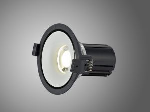 Bolor 10 Dimmable Tridonic 10W 688lm 2700K 12°, Black/White IP20 Fixed Recessed Spotlight , NO DRIVER REQUIRED, 5yrs Warranty