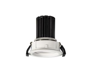 Beppe 10 Dimmable Tridonic 10W 676lm 3000K 36°, White IP20 Stepped Fixed Recessed Spotlight , NO DRIVER REQUIRED, 5yrs Warranty