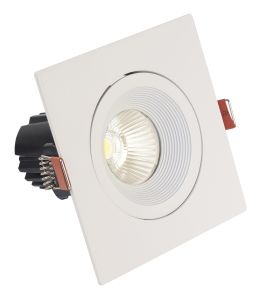 Blat 10 Dimmable Tridonic 10W 719lm 4000K 36°, White IP20 Adjustable Square Recessed Spotlight , NO DRIVER REQUIRED, 5yrs Warranty