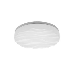Arena 40cm Ceiling/Wall Light Small Round 24W LED IP44 3000K,2160lm,Matt White/White Acrylic,3yrs Warranty
