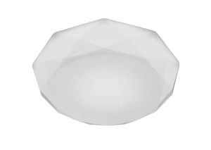 Diamante 52cm Flush Ceiling 30W LED 3000K,3000lm,White Acrylic,3yrs Warranty