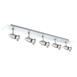 Saturn 5 Light Chrome Bar Spotlight Glass Backplate