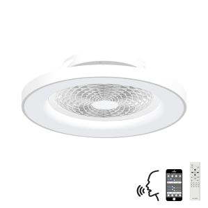 Tibet 65cm 70W LED Dimmable Ceiling Light With 35W DC Reversible Fan,Remote, APP & Alexa/Google Voice, 3900lm, White, 5yrs Warranty