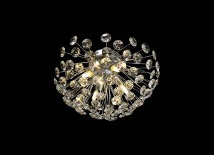 Hiphonic Wall / Ceiling 4 Light G9 Polished Chrome / Crystal