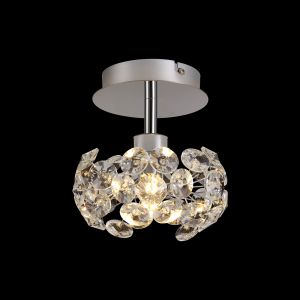 Hiphonic 17cm 1 Light G9 Surface Light With Polished Chrome And Crystal Shade