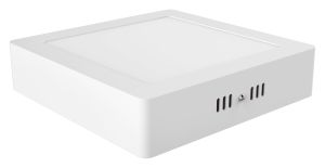 Intego Surface Mounted Ecovision, 225mm, Square, 18W LED, Cool White, 4000K, 1500lm, 120°, White Frame, Inc. Driver, 2yrs Warranty
