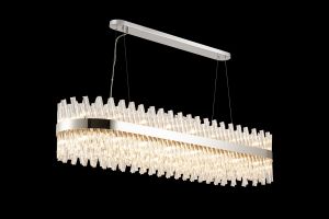Modus 1.5m 36 Light G9, Pendant Oblong, Polished Nickel / Clear Item Weight: 33.98kg