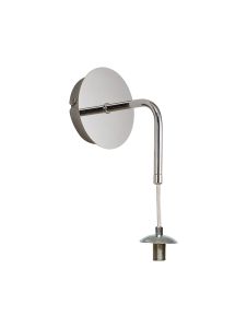 Acacia Polished Chrome 1 Light Adjustable G9 Universal Wall Lamp, Suitable For A Vast Selection Of Glass Shades