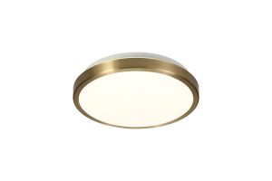 Ortaggio 30cm Ceiling, 1 x 12W LED, 4000K, 3-Step-Dimmable, 890lm, IP44, Soft Bronze/White, 3yrs Warranty
