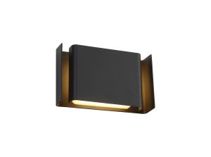 Ossobuco Wall Lamp, 2 x 6W LED, 3000K, 535lm, IP54, Anthracite, 3yrs Warranty