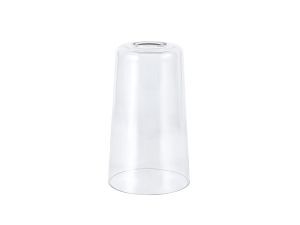 Konos Small Cylindrical Cone Clear Glass Shade (A),