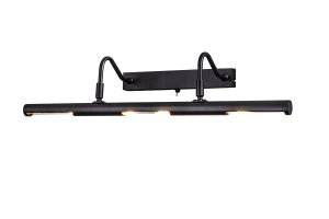 Abacus 60cm 16W Replaceable LED Dimmable Wall/Picture Light Switched 2700K Satin Black