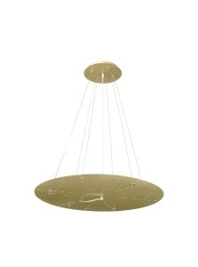 Lowan 79cm, 3m Painted Brushed Gold, Suspension c/w Power Cable For Lowering Flush Fittings, Max Load 40kg (SUITABLE FOR OUR PRODUCTS)