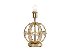 Koka Round Table Lamp, 1 Light E27, French Gold