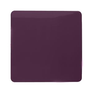 Trendi, Artistic Modern 1 Gang Blanking Plate Plum Finish, BRITISH MADE, (25mm Back Box Required), 5yrs Warranty