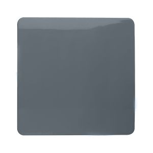 Trendi, Artistic Modern 1 Gang Blanking Plate Warm Grey Finish, BRITISH MADE, (25mm Back Box Required), 5yrs Warranty