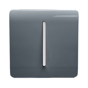 Trendi, Artistic Modern 1 Gang Doorbell Warm Grey Finish, BRITISH MADE, (25mm Back Box Required), 5yrs Warranty