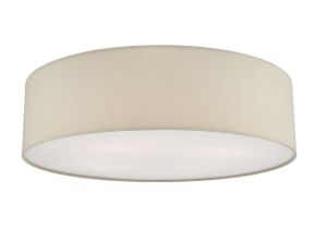 Cierro 4 Light E27 Taupe Flush Ceiling Light With Diffuser 60cm