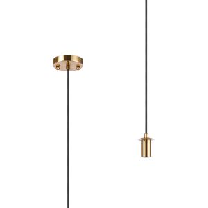 Eldia 10cm Antique Gold 1 Light E14 Single Pendant (FRAME ONLY), Suitable For A Vast Selection Of Glass Shades