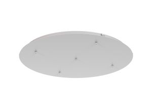 Elsa 62cm 5 Hole 600mm Round Canopy Kit, White