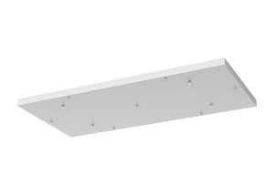 Elsa 7 Hole 940 x 460mm Rectangular Canopy Kit, White