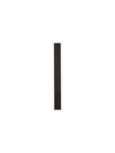 Thalia 60cm Rectangle Wall Lamp, 1 x 17W LED, 3000K, 1654lm, IP65, Black, 3yrs Warranty