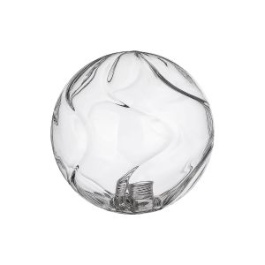 Bagno 12cm Waved Round Glass Shade (G), Clear