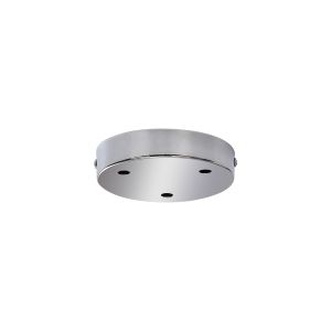 Hayes 3 Hole 12cm Round Ceiling Plate Polished Chrome