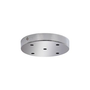 Hayes 5 Hole 15cm Round Ceiling Plate Polished Chrome