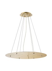 Lowan 79cm, 3m French Gold/Painted Gold, Suspension Plate c/w Power Cable For Lowering Flush Fittings , Max Load 40kg (ONLY TESTED FOR OUR PRODUCTS)