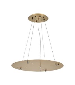 Lowan 59cm, 3m Antique Brass/Painted Brass, Suspension Plate c/w Power Cable To Lower Flush Fittings, Max Load 20kg (ONLY TESTED FOR OUR PRODUCTS)