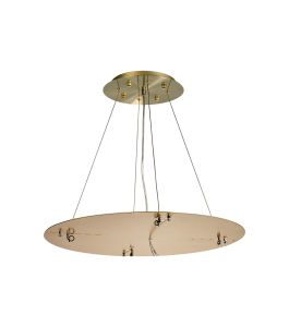 Lowan 59cm, 3m Antique Brass/Painted Brass, Suspension Plate c/w Power Cable To Lower Flush Fittings, Max Load 40kg (ONLY TESTED FOR OUR PRODUCTS)