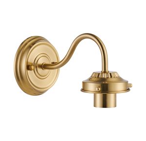 Mia Wall Light (FRAME ONLY), 1 x E27, Brass