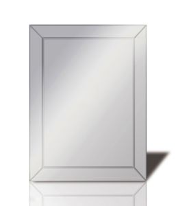 Nisa 60cm x 80cm Corner Cut Detailed Mirror (Can Only Be Shipped On A Pallet, Additional Charges May Apply.)