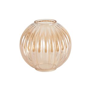 Gualtier 15cm Segment Round (A) Amber Glass Shade